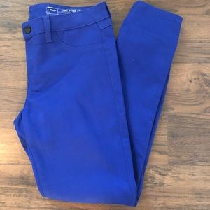 Blue skinny pants